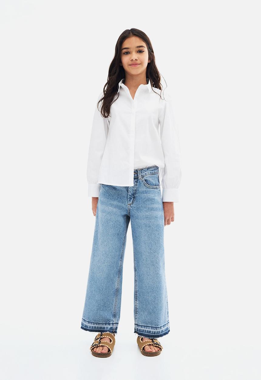 MANGO - Jeans Culotte1 - Open Blue