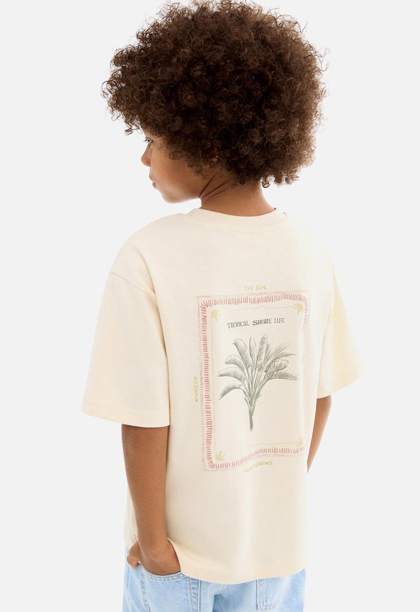 MANGO - T-Shirt Banana - Light/Pastel Brown