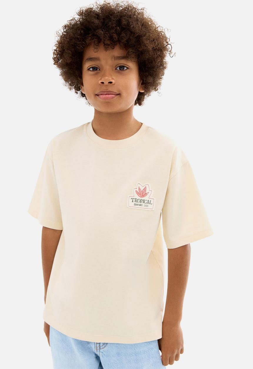MANGO - T-Shirt Banana - Light/Pastel Brown
