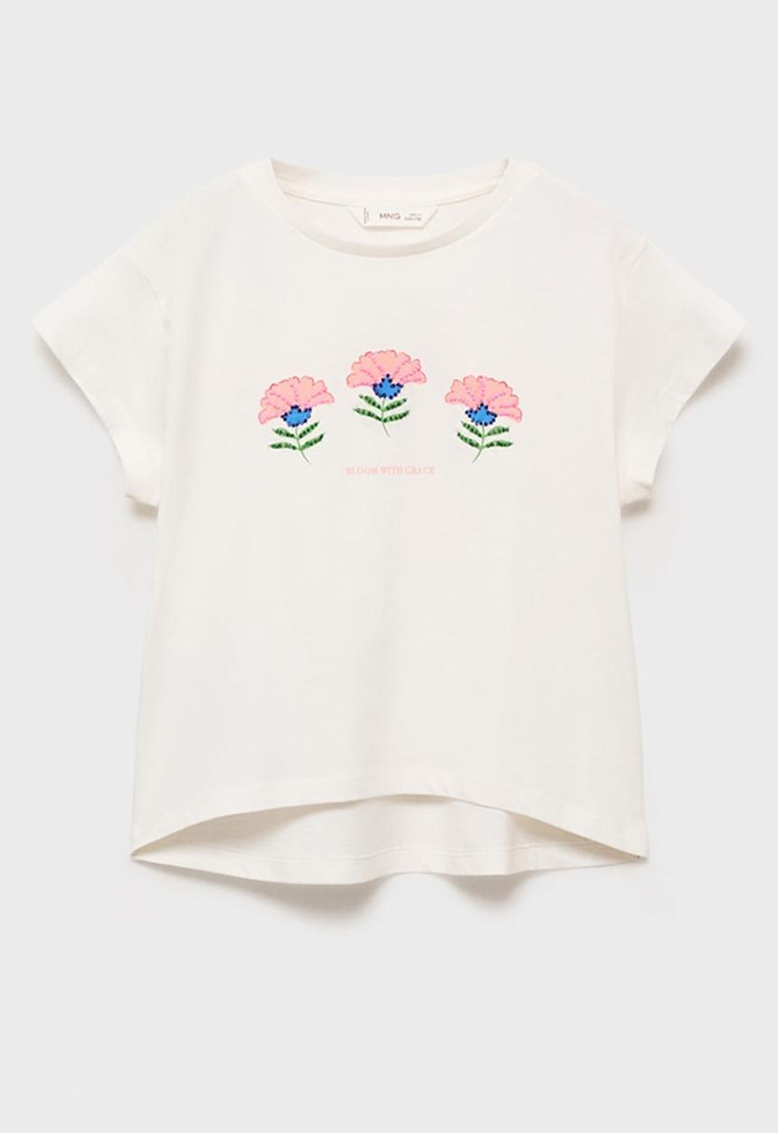 MANGO - T-Shirt Grace - Natural