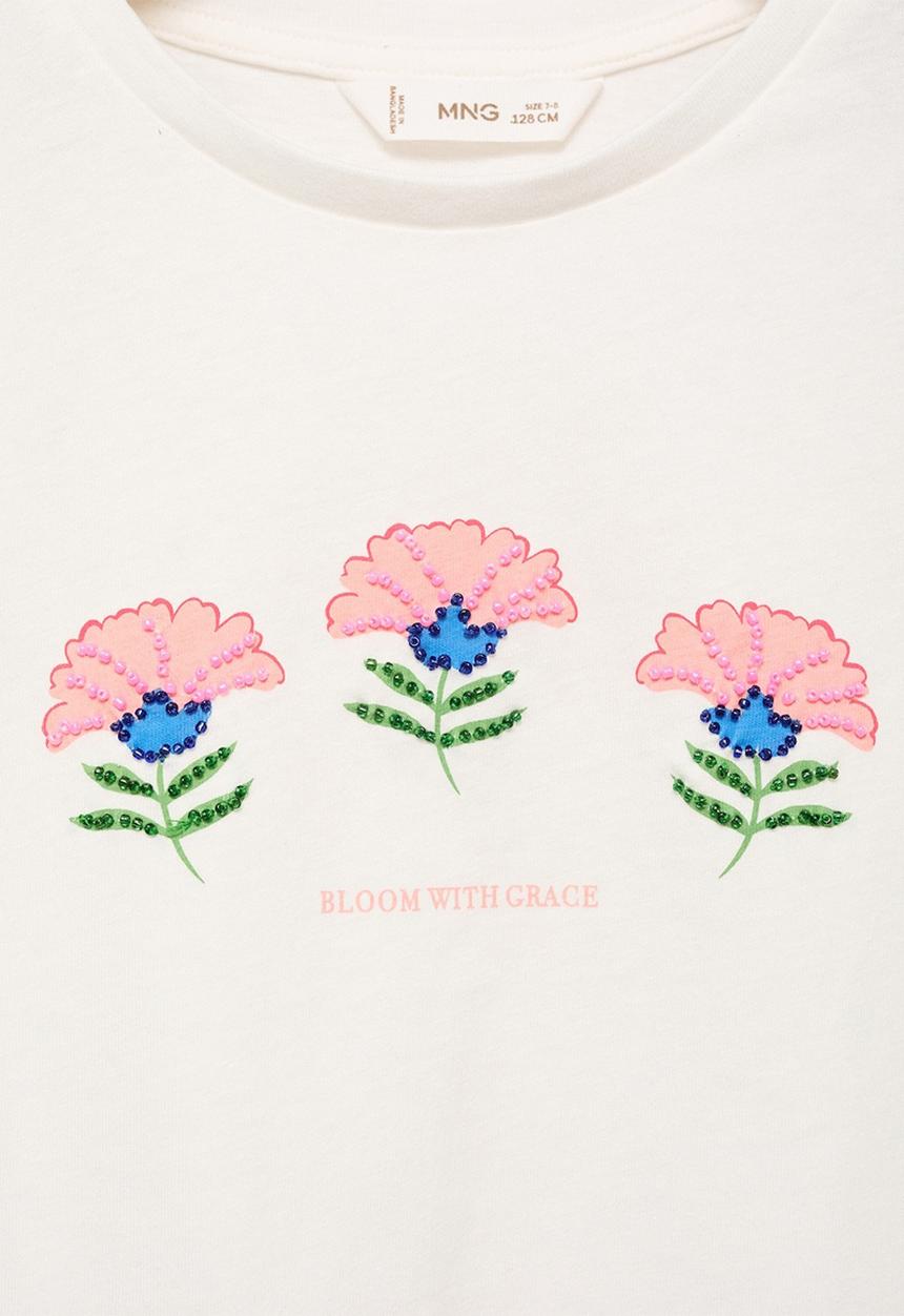 MANGO - T-Shirt Grace - Natural