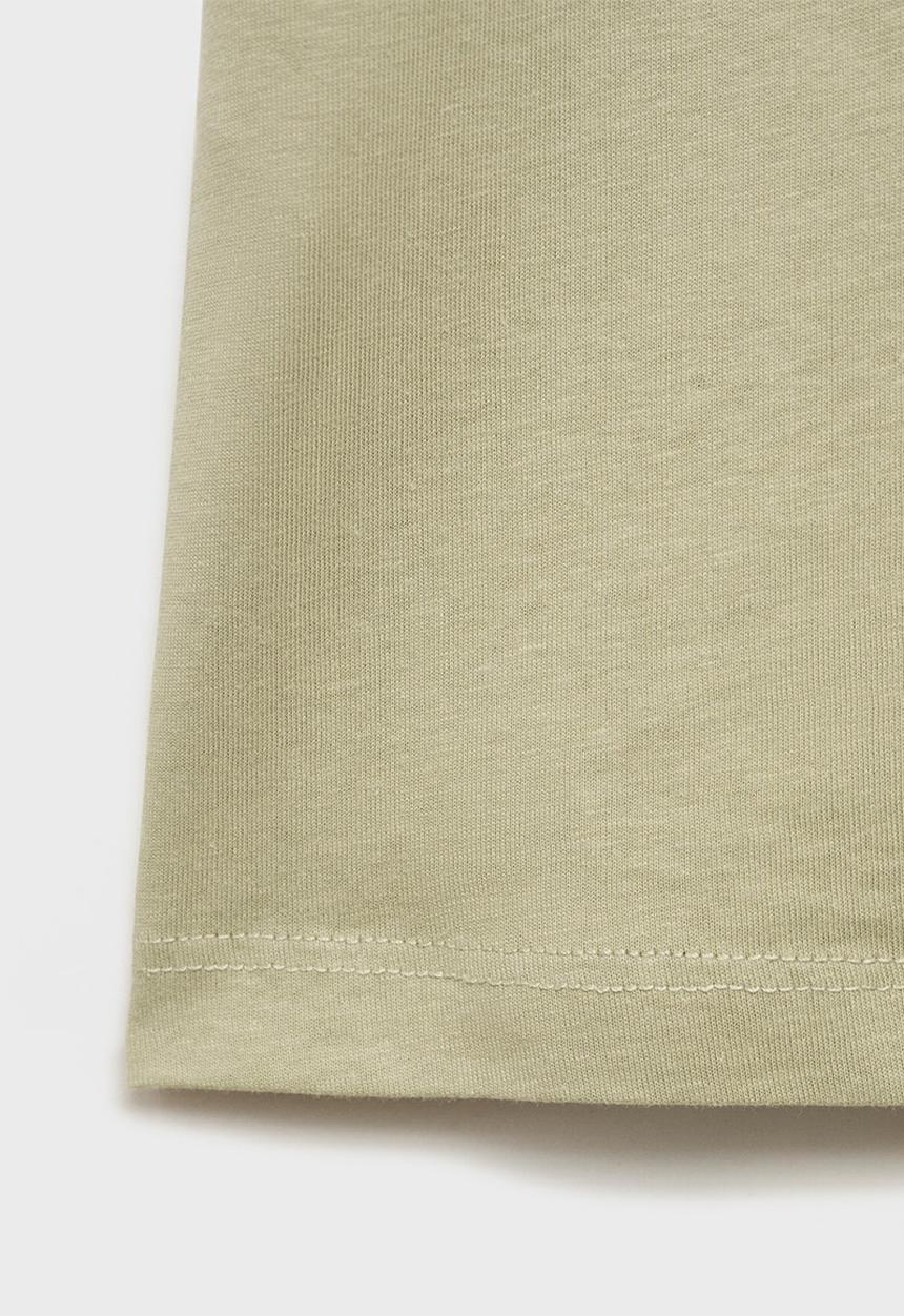 MANGO - T-Shirt Park - Beige/Khaki