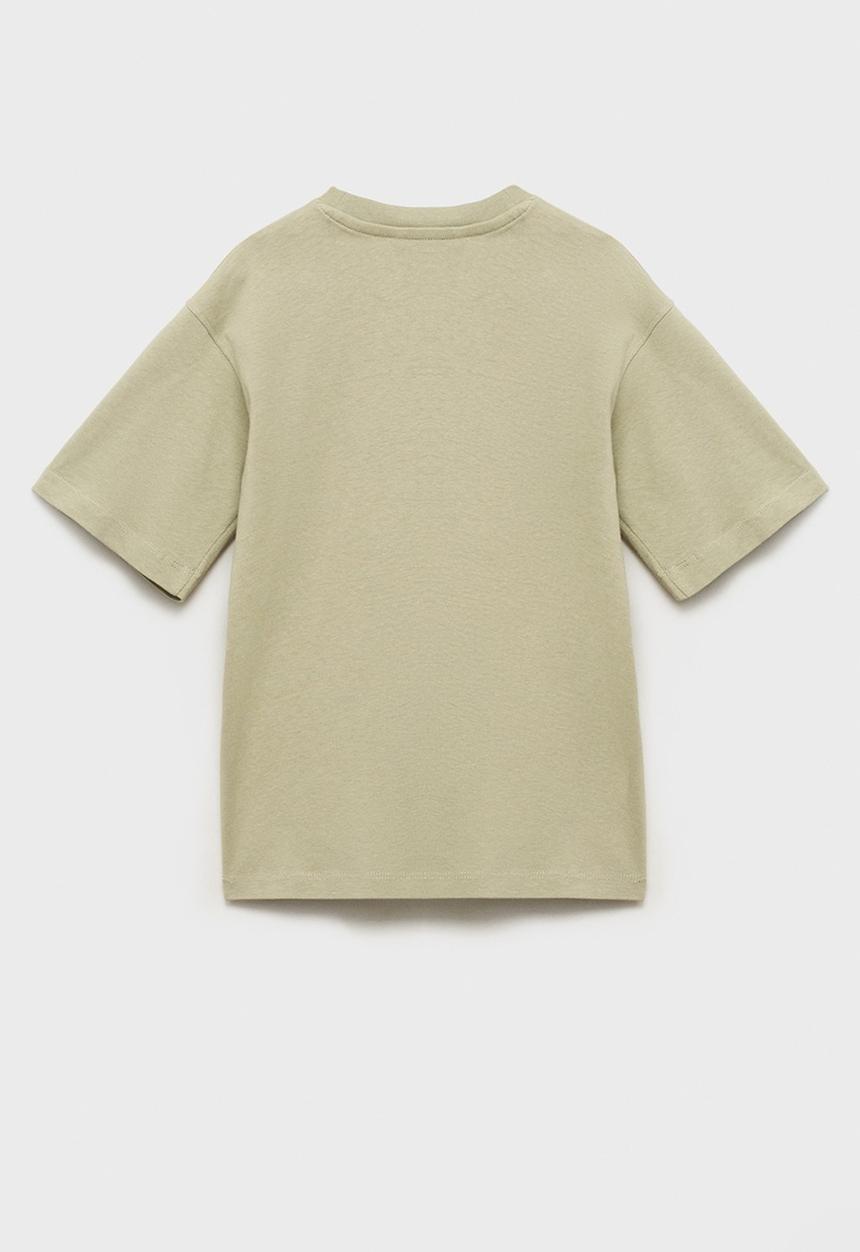 MANGO - T-Shirt Park - Beige/Khaki