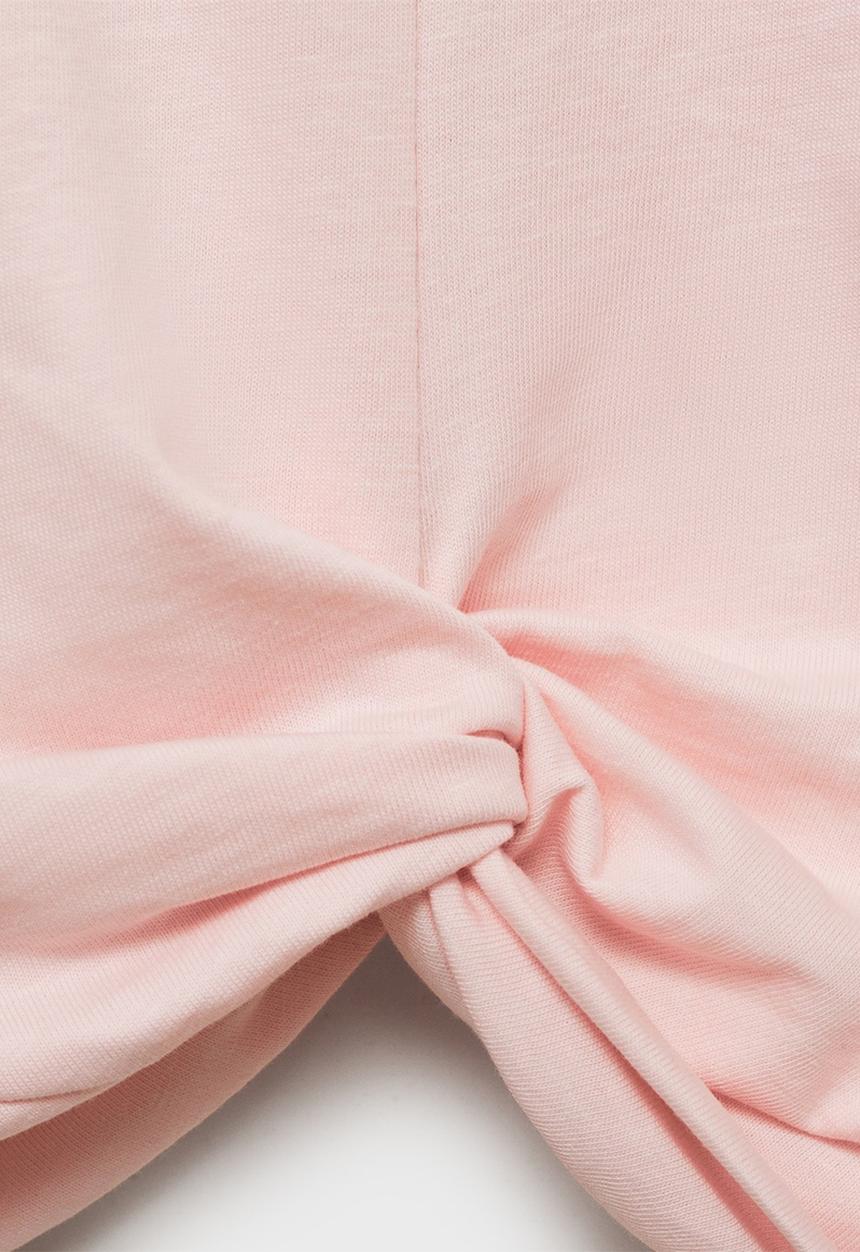 MANGO - T-Shirt Knot - Pink