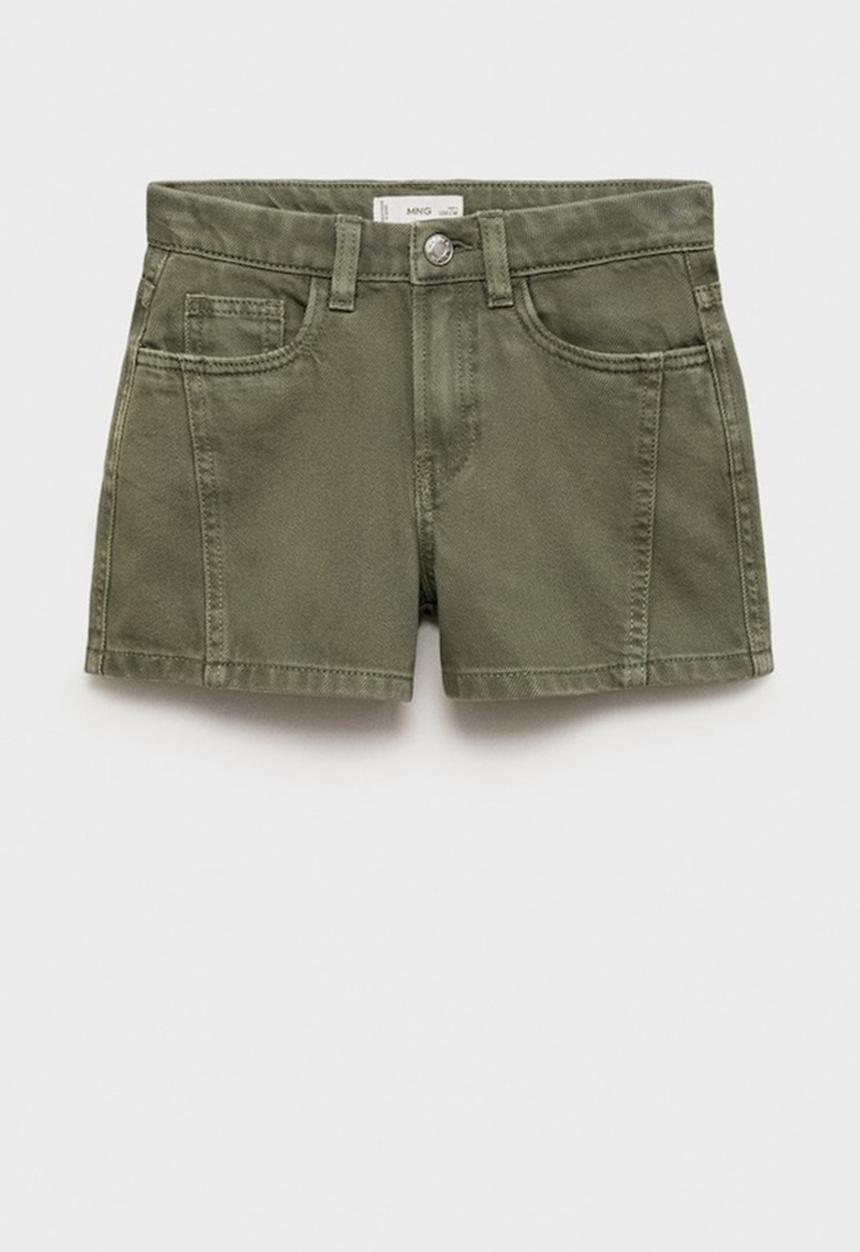 MANGO - Shorts Helena - Beige/Khaki