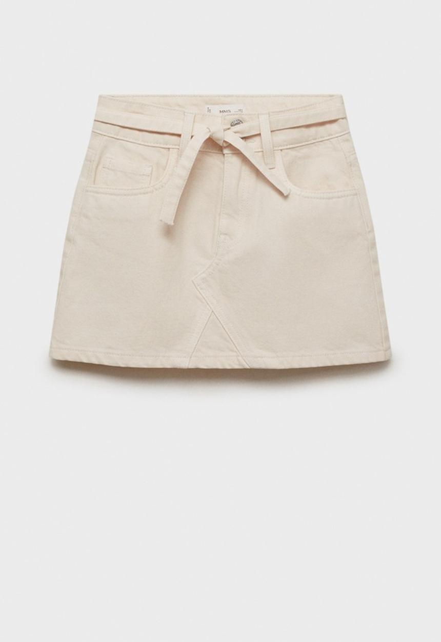 MANGO - Skirt Blanca - Light Beige