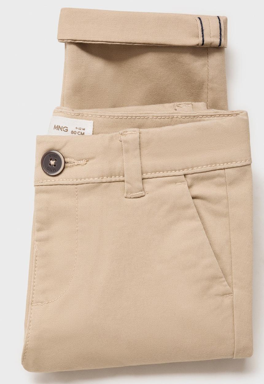 MANGO - Trousers Chino - Light Beige
