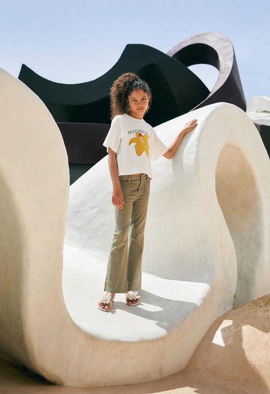 MANGO - T-Shirt Summer - Natural