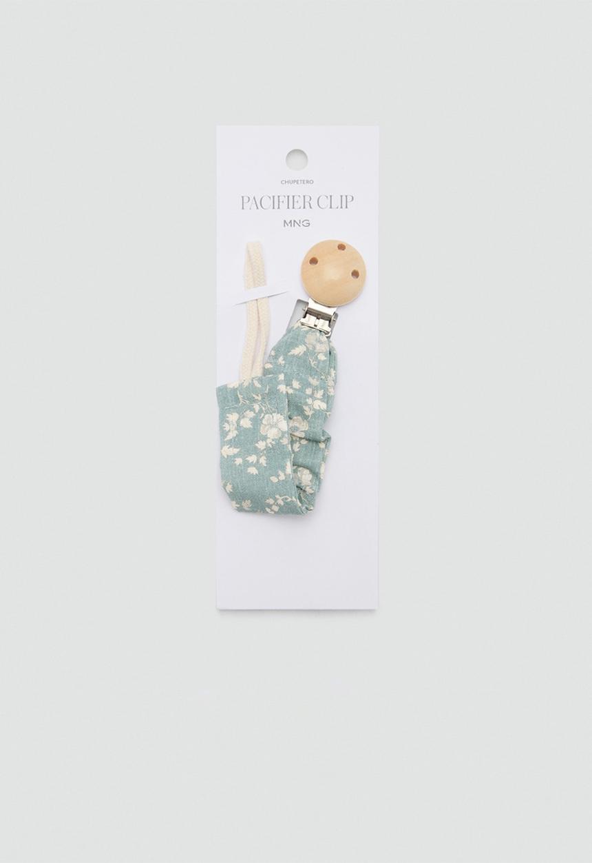 MANGO - Pacifier clip gingerc - green