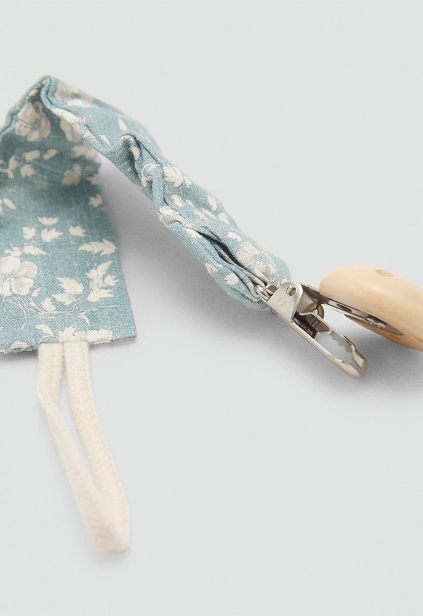 MANGO - Pacifier clip gingerc - green