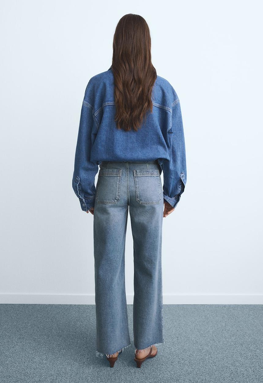 MANGO - Jeans Catherin - Open Blue