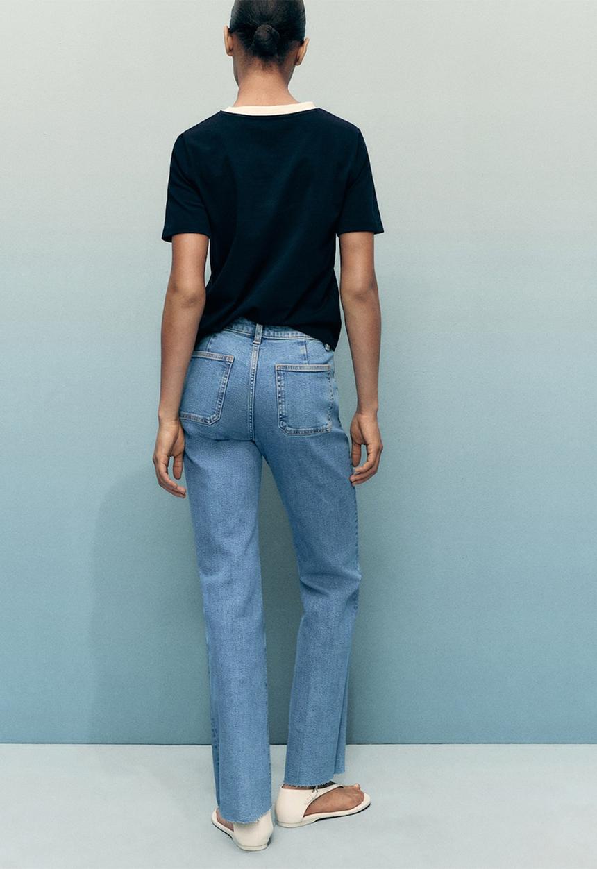 MANGO - Jeans Alex - Open Blue
