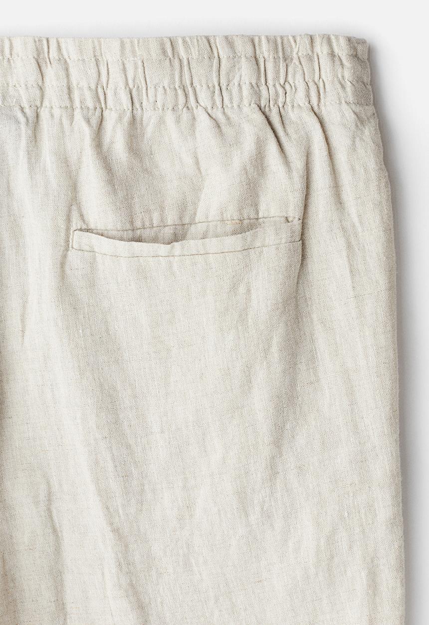 H&M - Regular fit linen trousers - light beige