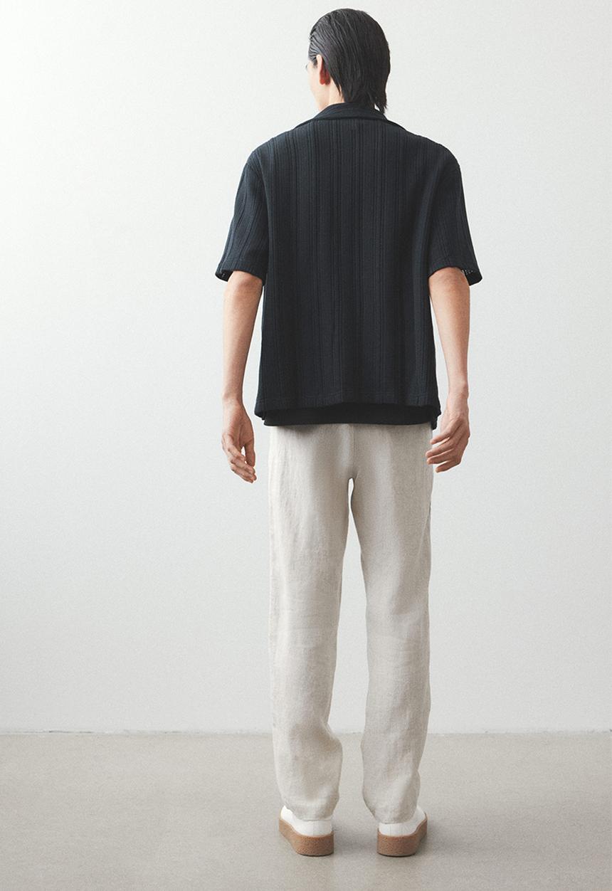 H&M - Regular fit linen trousers - light beige