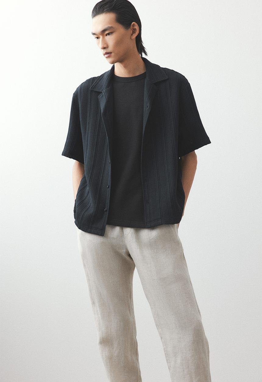 H&M - Regular fit linen trousers - light beige