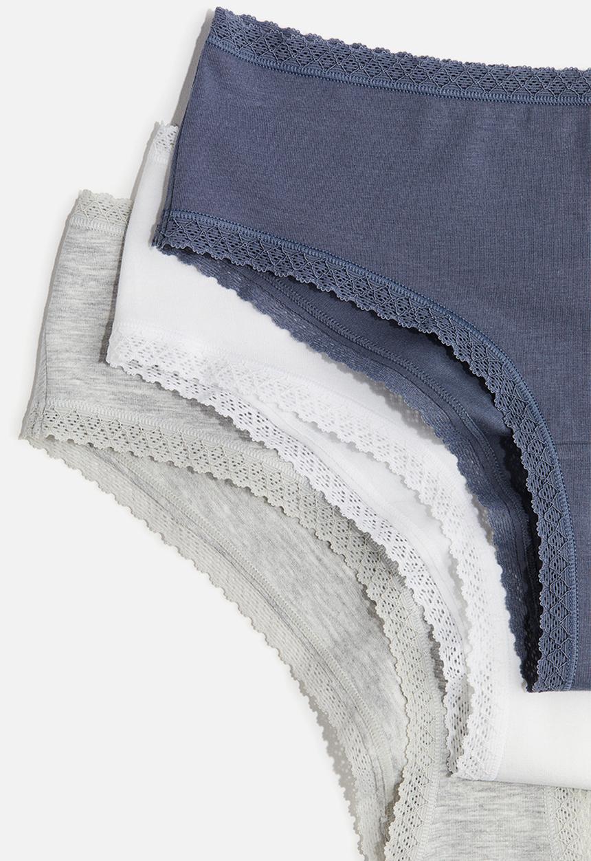 H&M - 5-pack cotton hipster briefs - blue