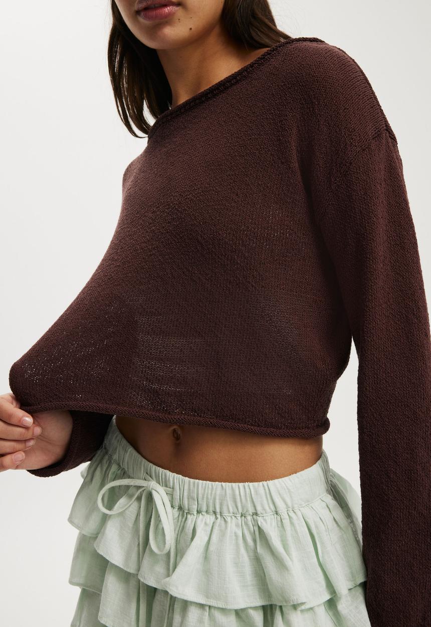 Cotton On - Summer Pullover - Dark Oak