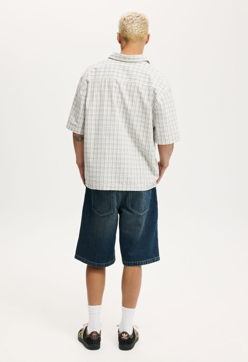 Cotton On - Baggy Denim Short - Barker Blue