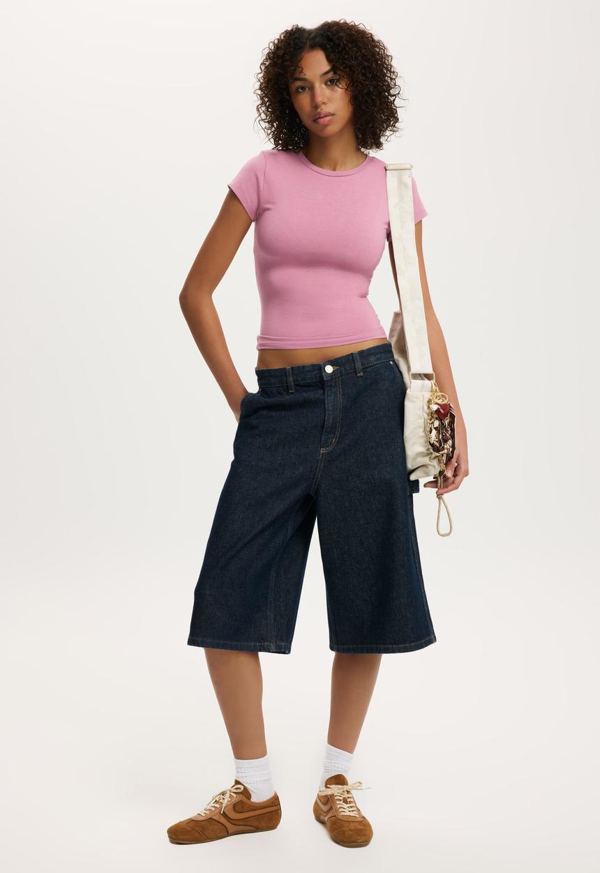 Cotton On - All Day Crew Tee - Mystic Mauve