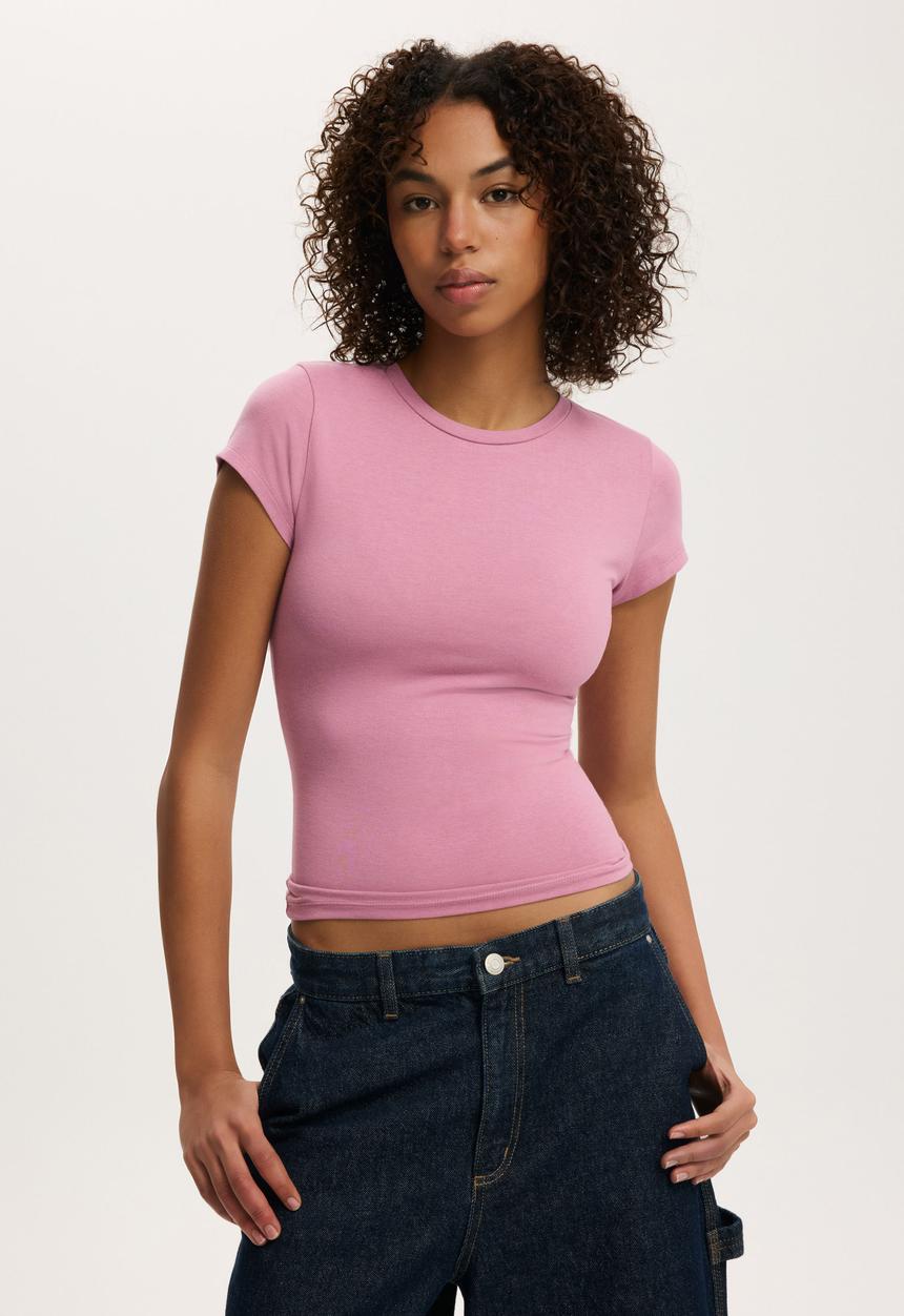 Cotton On - All Day Crew Tee - Mystic Mauve
