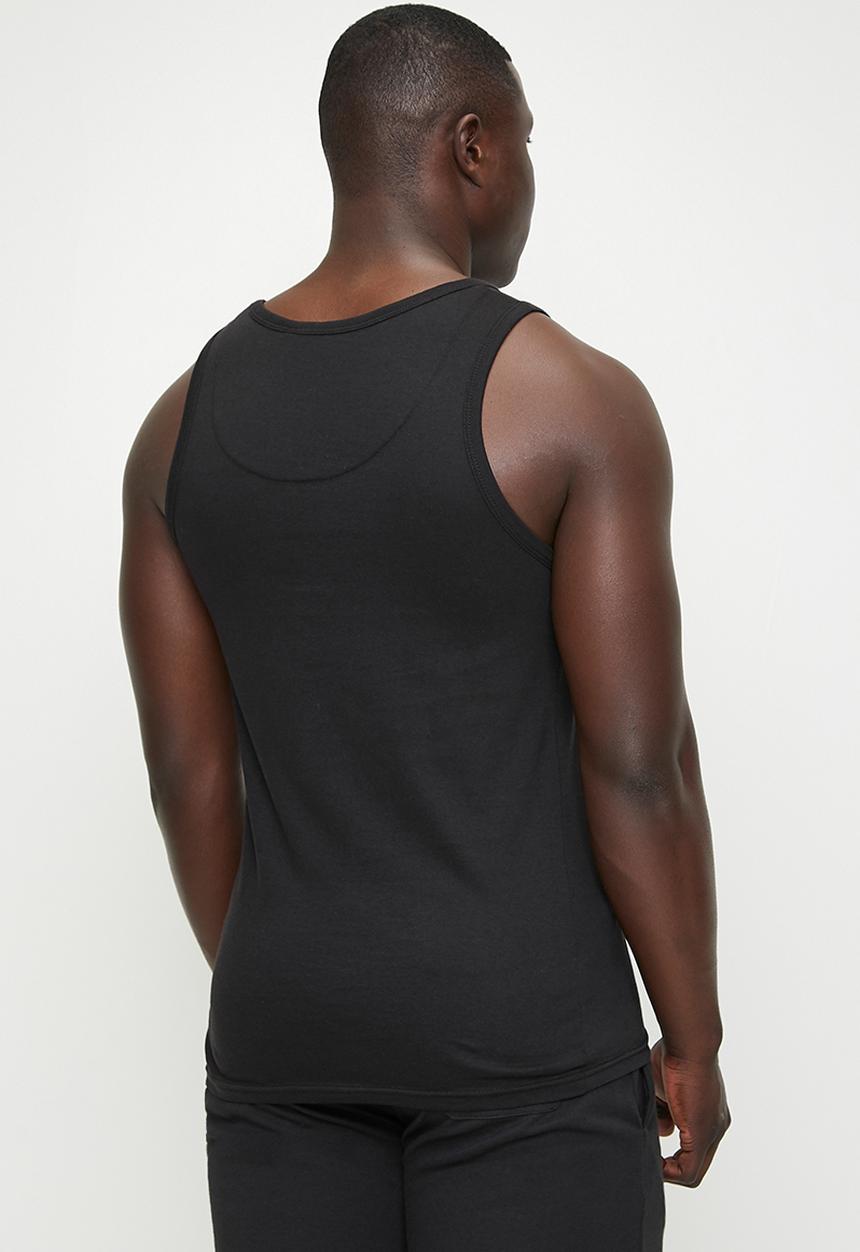 Brave Soul - Vests - Jet Black/Optic White/Light Grey Marl 3-Pack