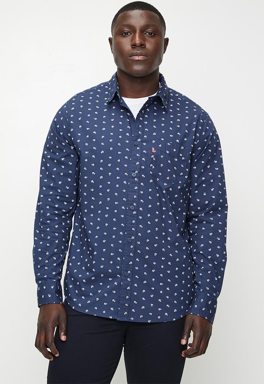 Levi’s® - Classic 1 Pkt Standard - Lex Geo Ditsy Floral Zodiac Blue Stretch Poplin
