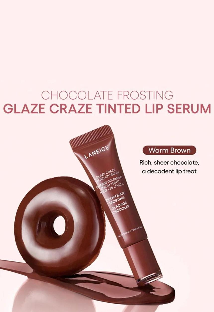 Laneige - Glaze Craze Tinted Lip Serum - Chocolate Frosting
