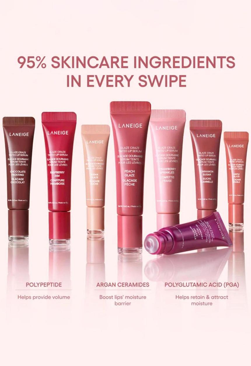 Laneige - Glaze Craze Tinted Lip Serum - Peach Glaze