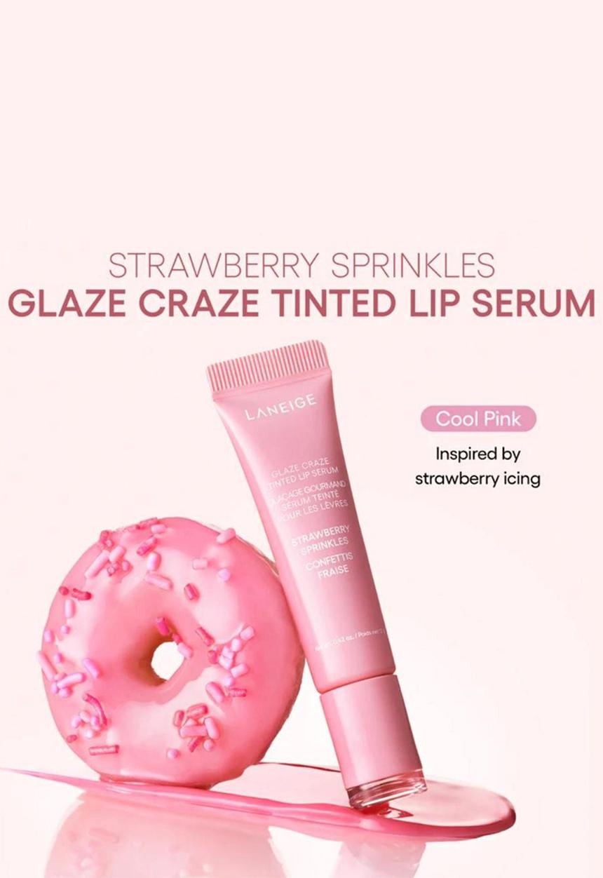Laneige - Glaze Craze Tinted Lip Serum - Strawberry Sprinkles