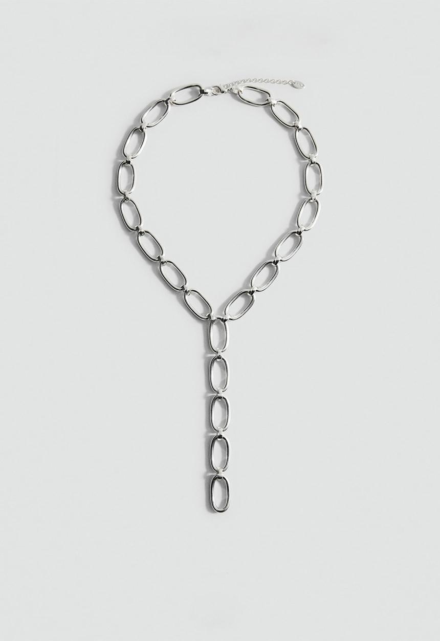 MANGO - Tiffany necklace - silver