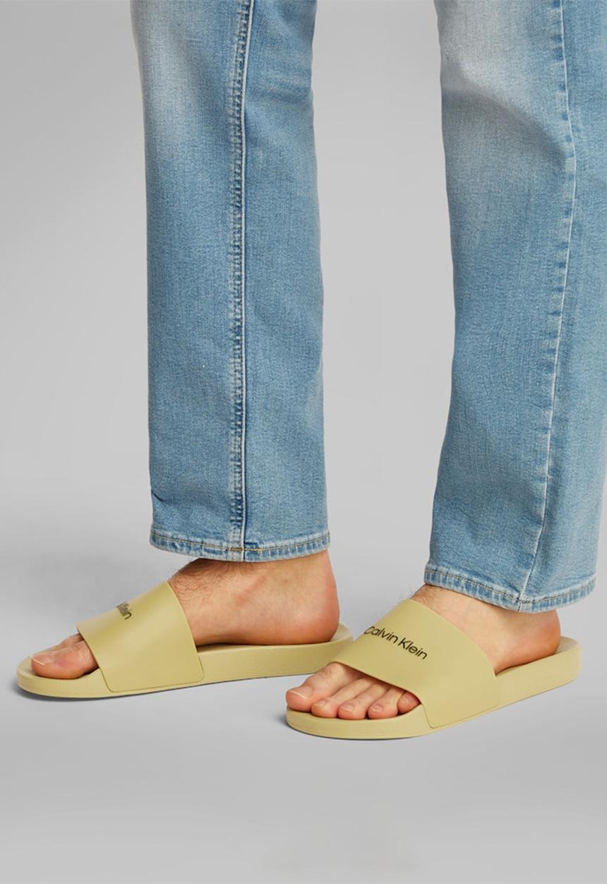 Calvin Klein - Pool slide rubber - Avocado Oil