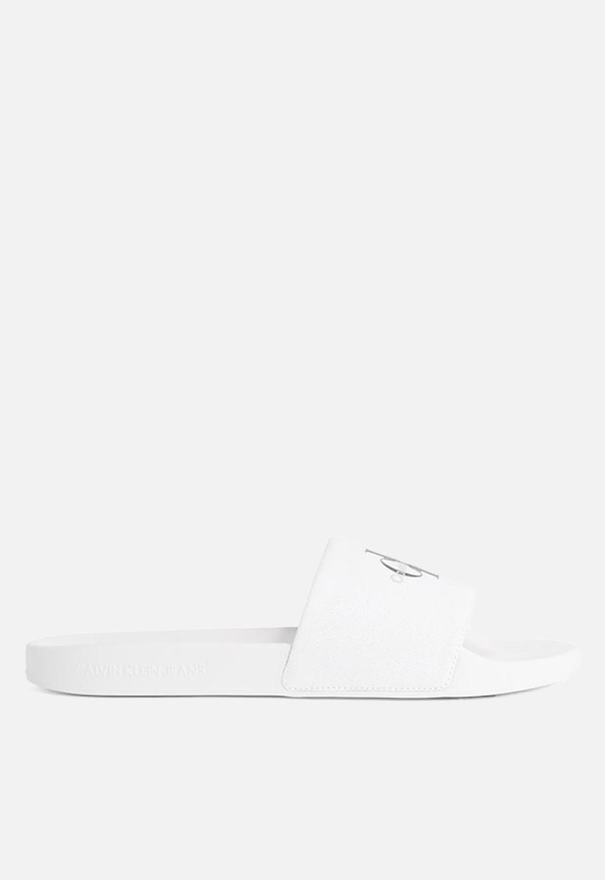 Calvin Klein - Slide monogram cv- Triple Bright White
