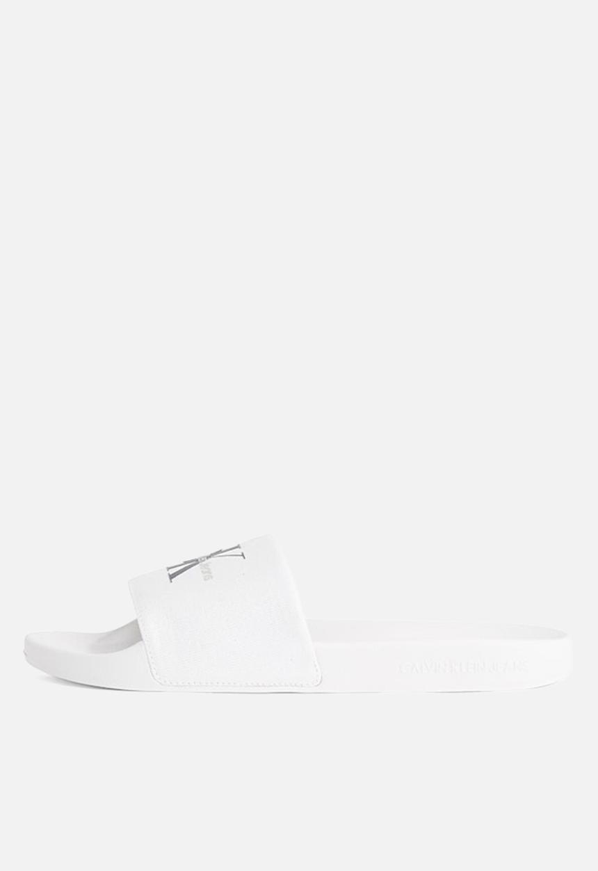 Calvin Klein - Slide monogram cv- Triple Bright White