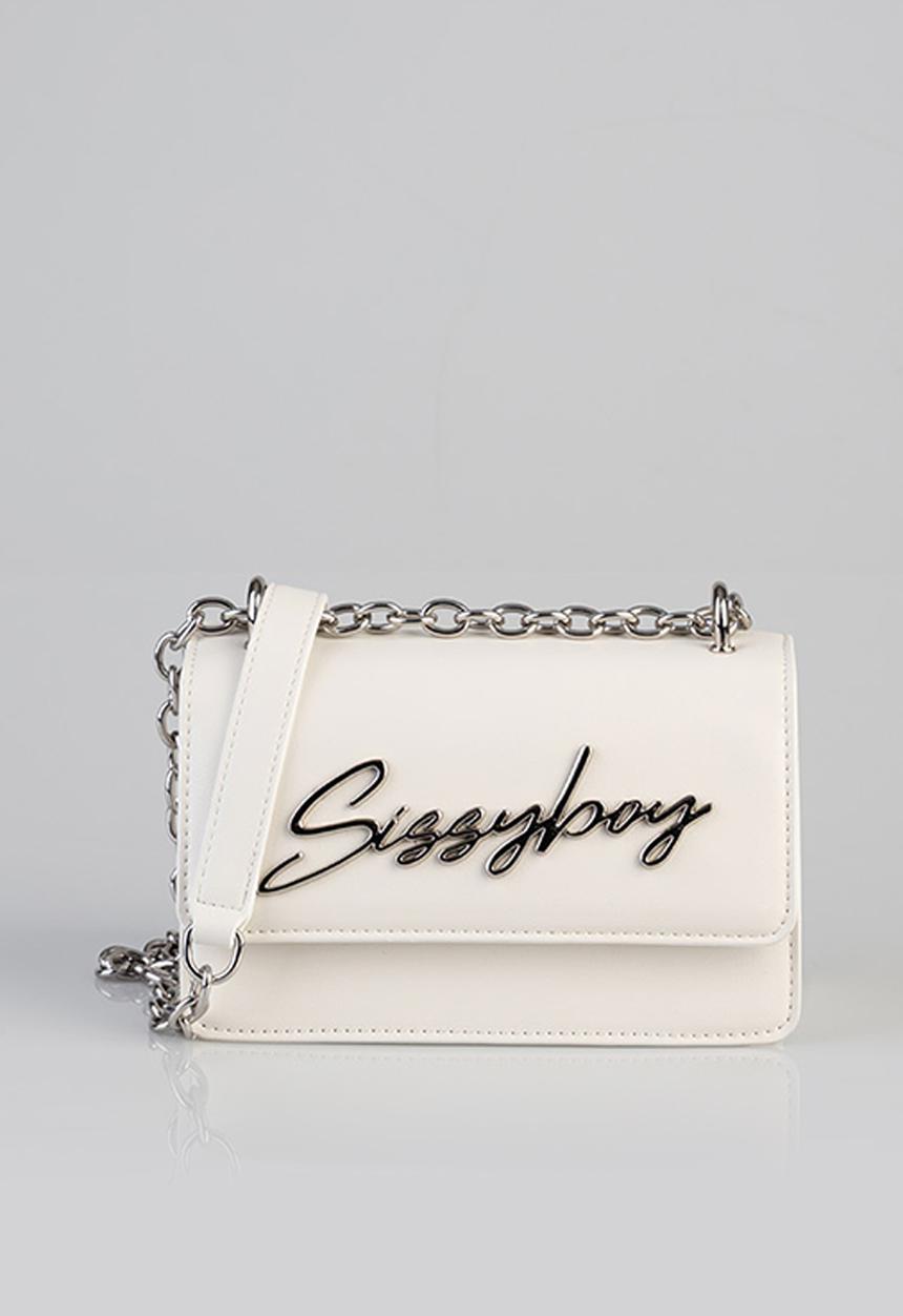 SISSY BOY - Slay fest structured crossbody - white