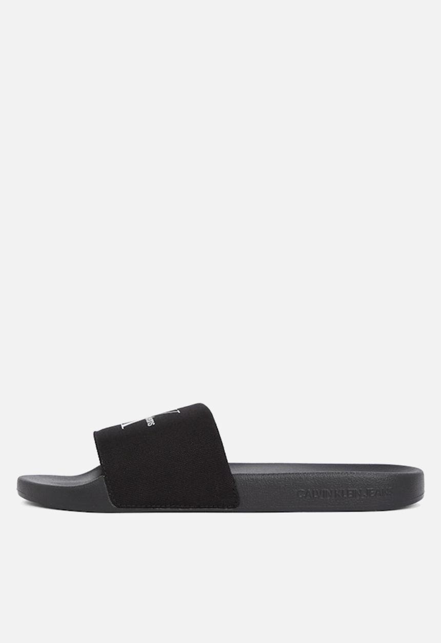 Calvin Klein - SLIDE MONOGRAM CV- Triple Black
