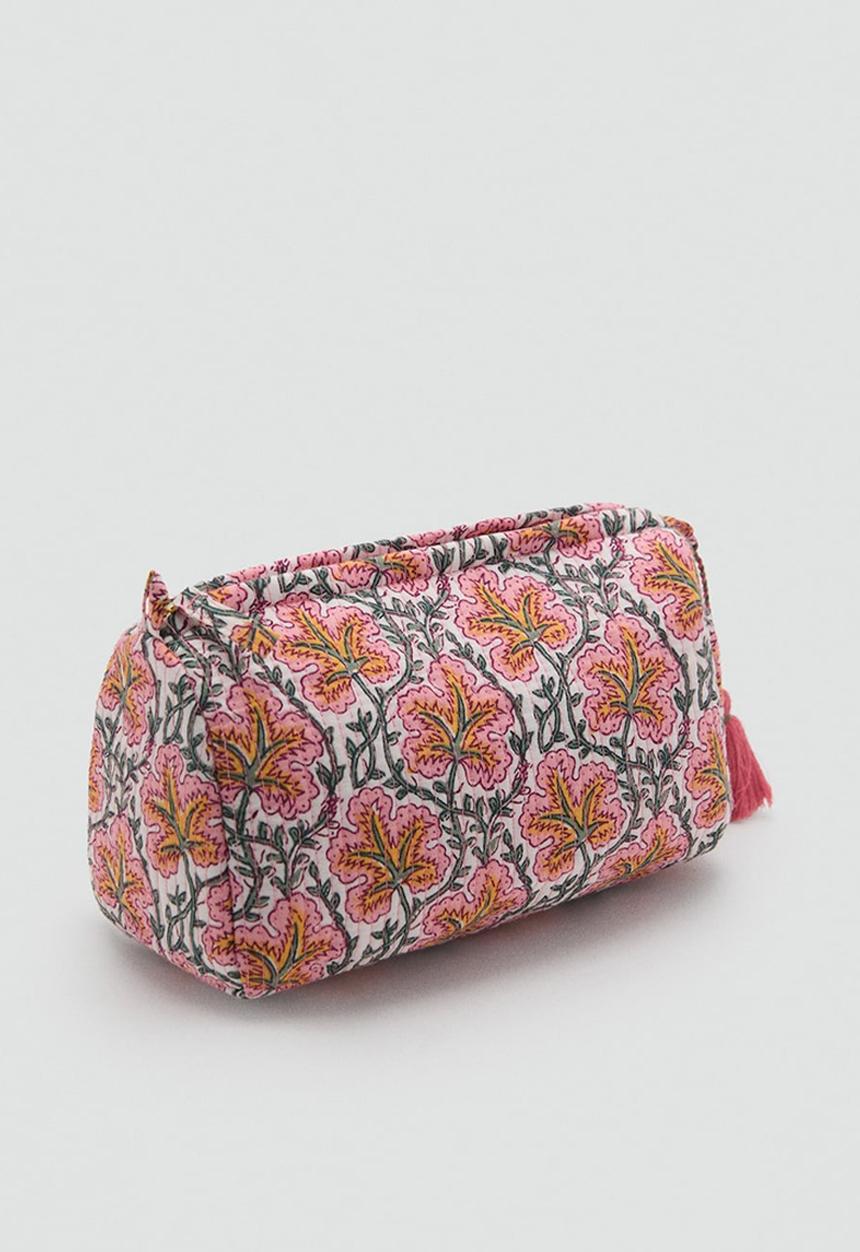 MANGO - Cosmetic bag loto - medium pink