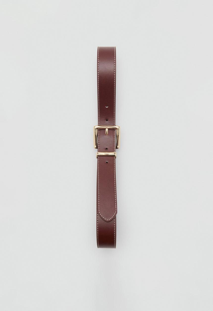 MANGO - Belt valeta - dark brown
