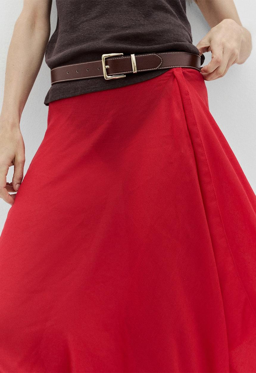 MANGO - Belt valeta - dark brown