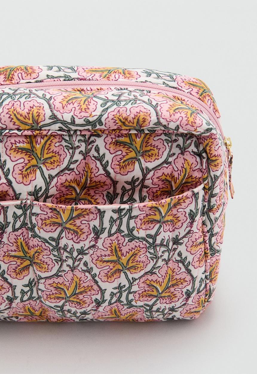 MANGO - Cosmetic bag loto - medium pink