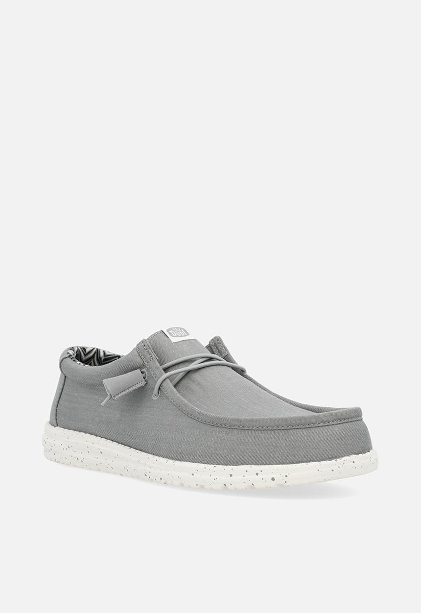 Hey Dude - Wally Stretch Canvas Lgr - Light Grey