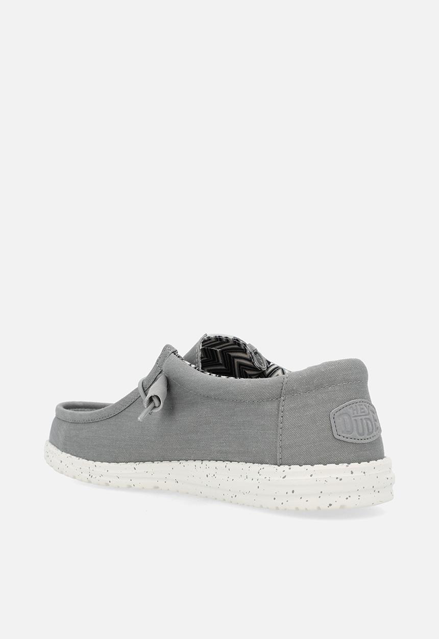 Hey Dude - Wally Stretch Canvas Lgr - Light Grey