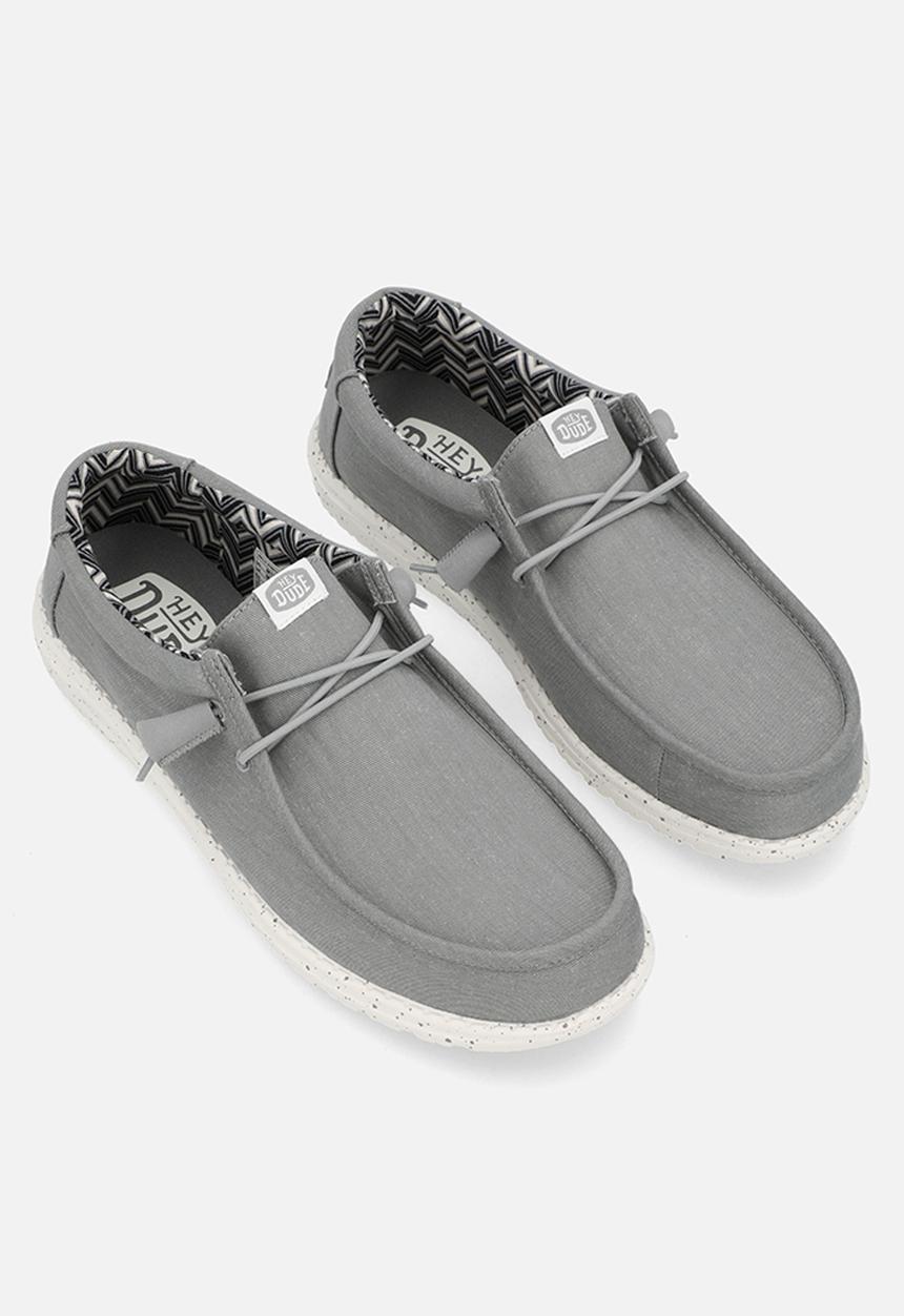 Hey Dude - Wally Stretch Canvas Lgr - Light Grey