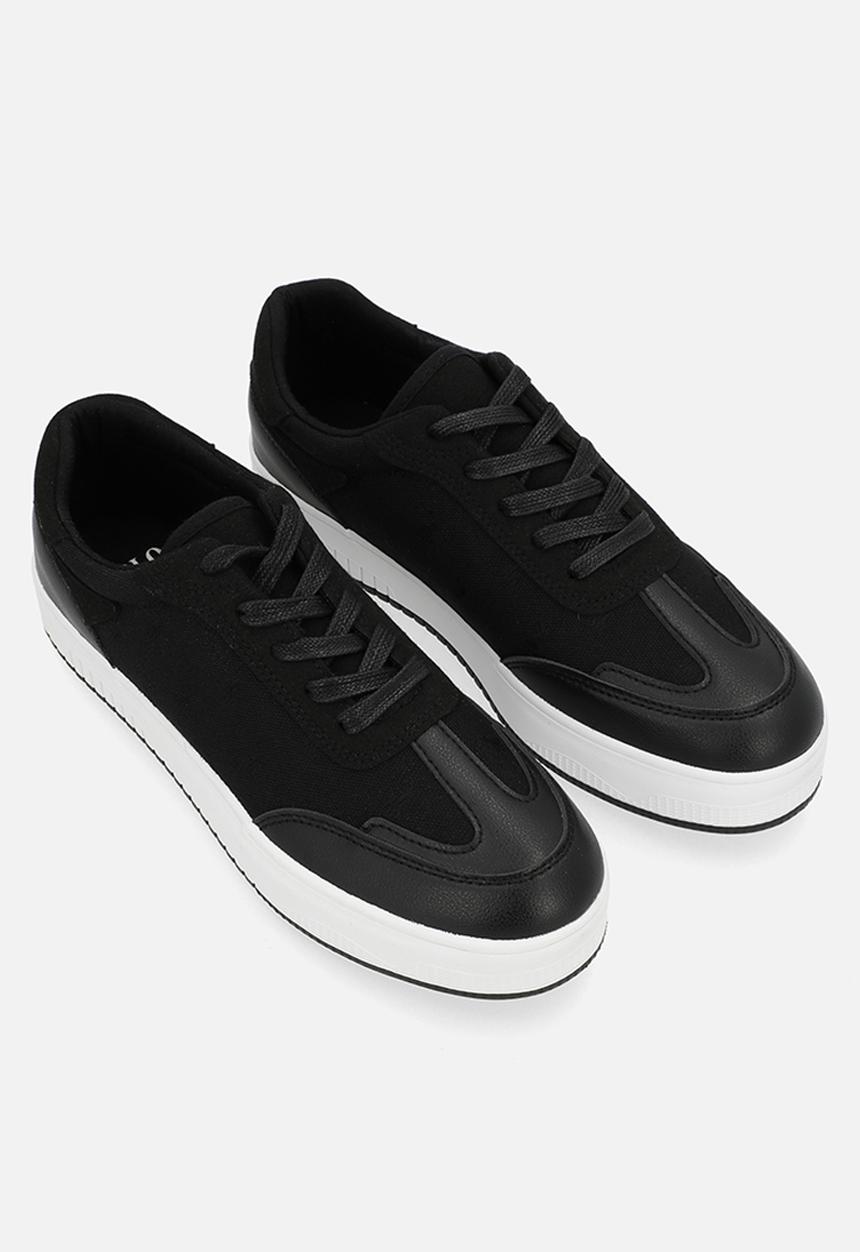 POLO - Panelled sneaker - black