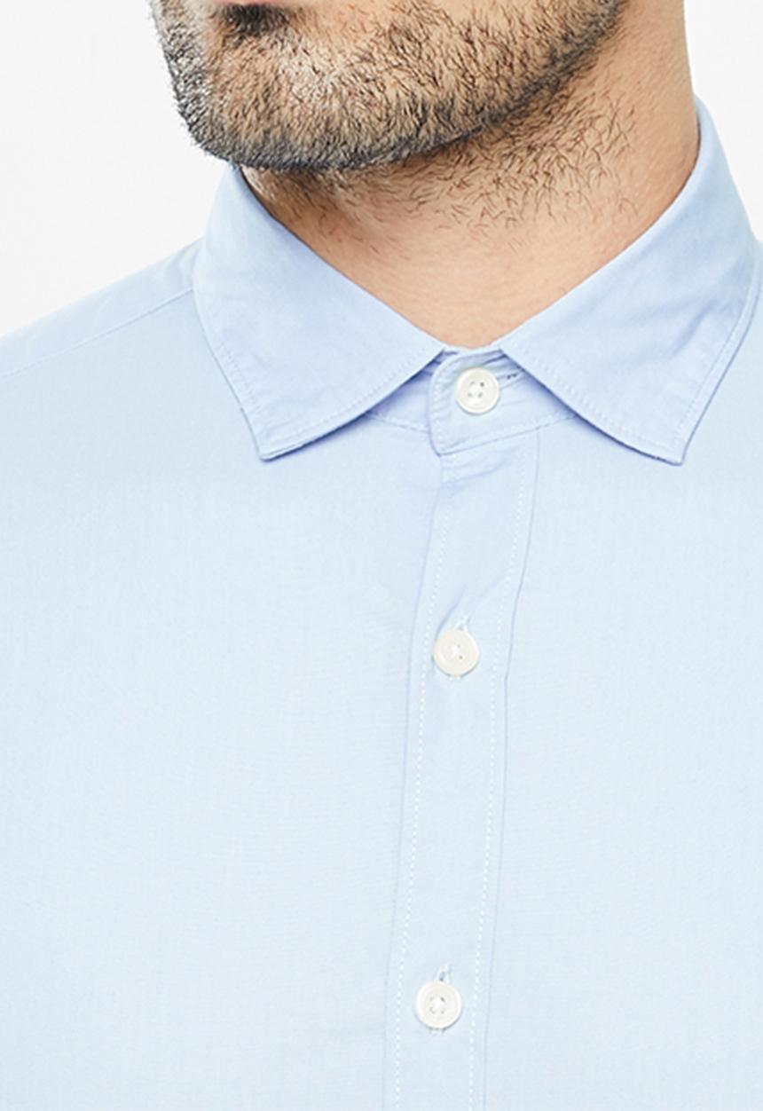 Replay - Replay poplin shirts - blue
