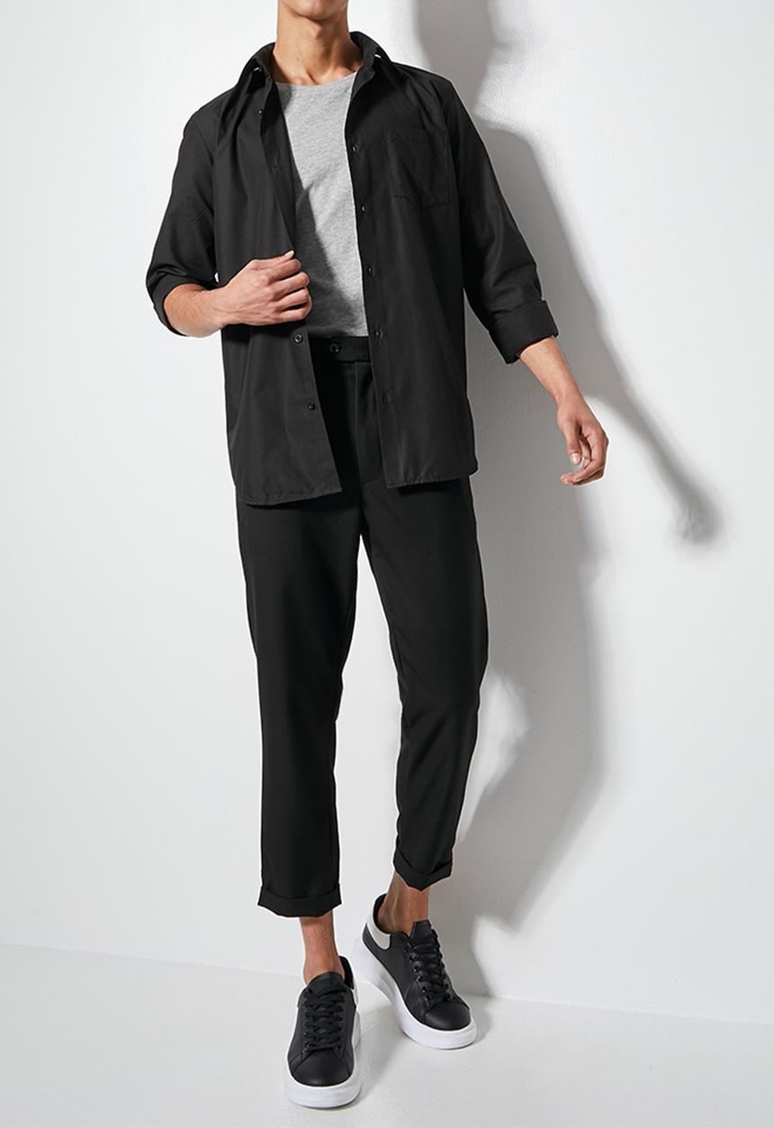 Superbalist - Easy care regular fit shirt - black