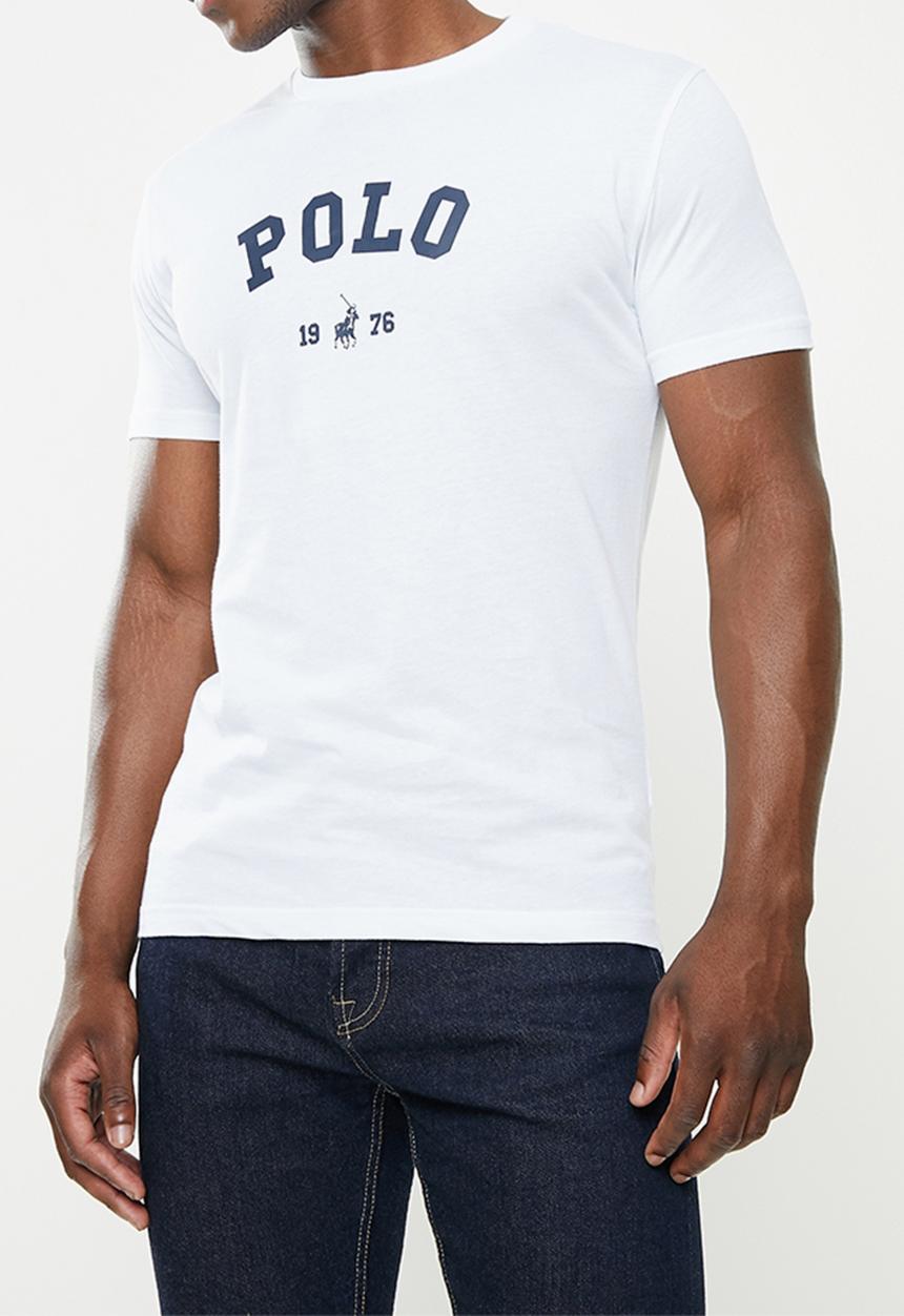 POLO - Mens classic printed T-shirt - white