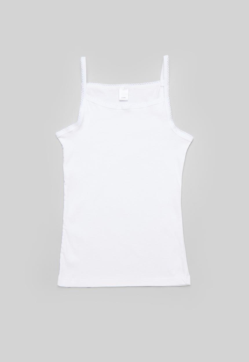 Pop Candy - 2 Pack strappy vest - white