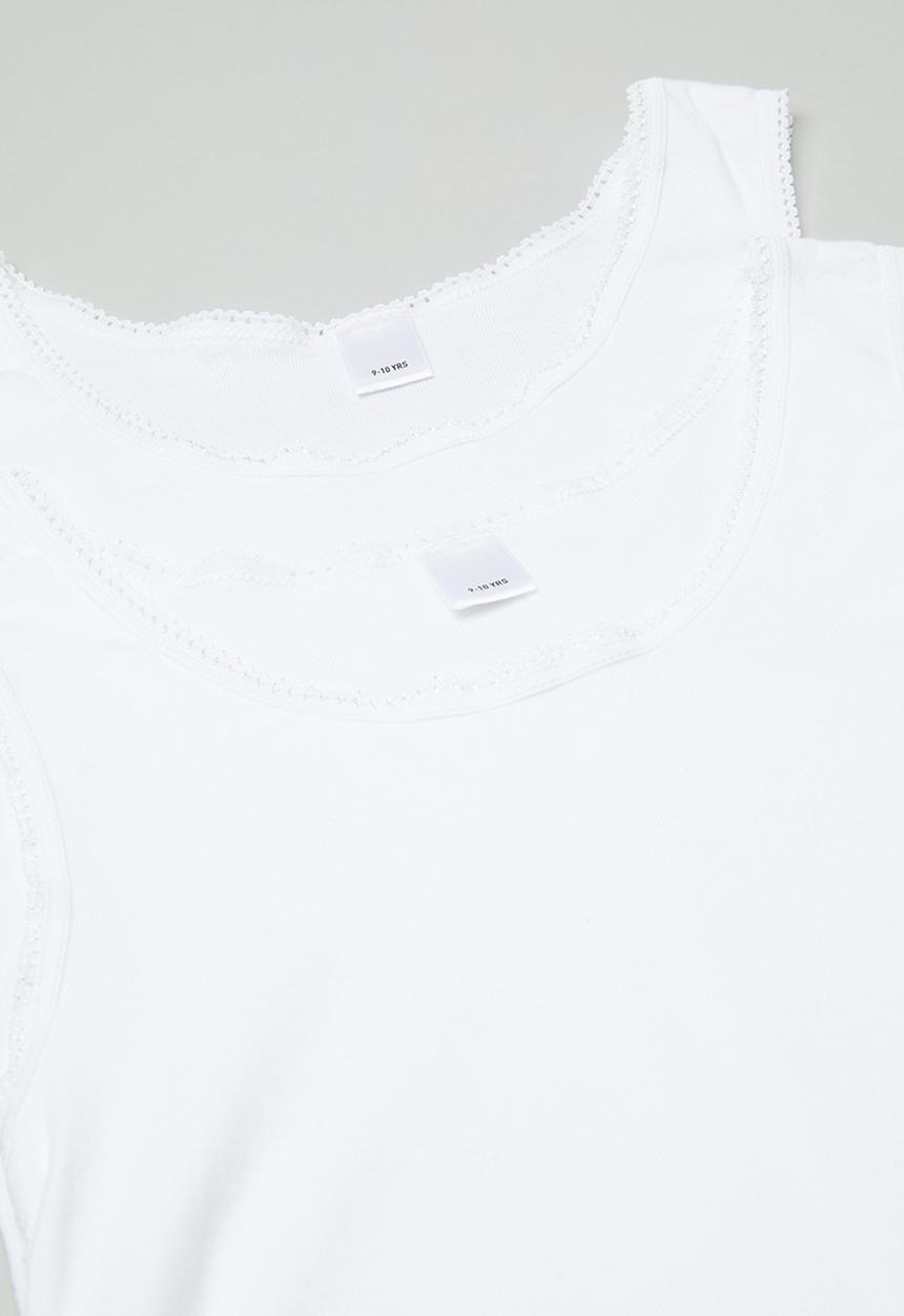 Pop Candy - 2 Pack vest - white