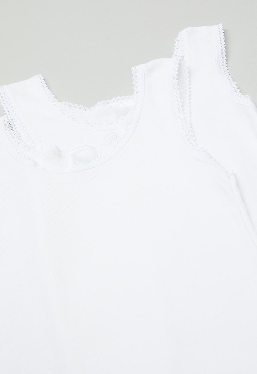 Pop Candy - 2 Pack vest - white