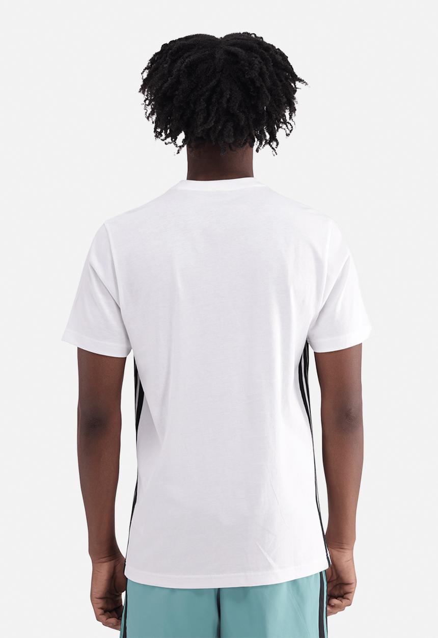 adidas Performance - Essentials 3-Stripes Single Jersey T-Shirt - White